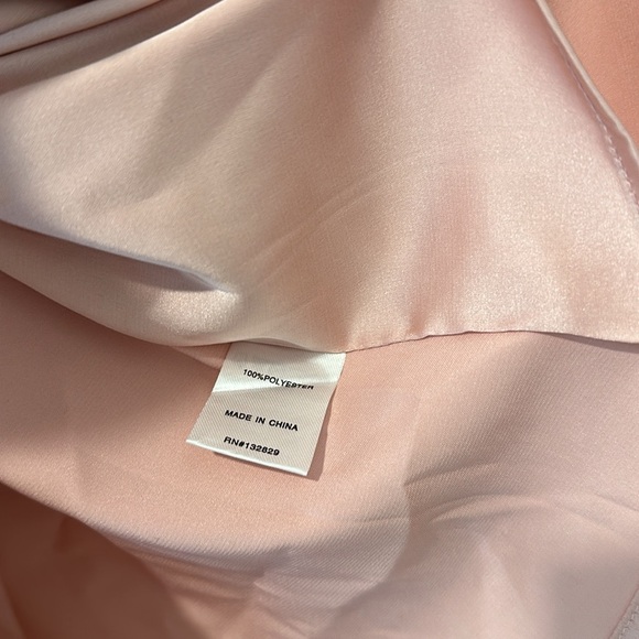 Superdown Amerie Pleated Halter Top Satin Pink Date Revolve Blouse Shirt Tank - Picture 8 of 11